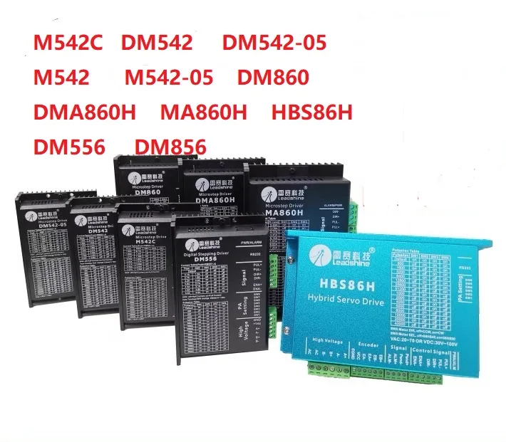 Leadshine M542C DM542 DM542-05 M542 M542-05 DM860 DMA860H MA860H HBS86H DM556 DM856 Stepper driver