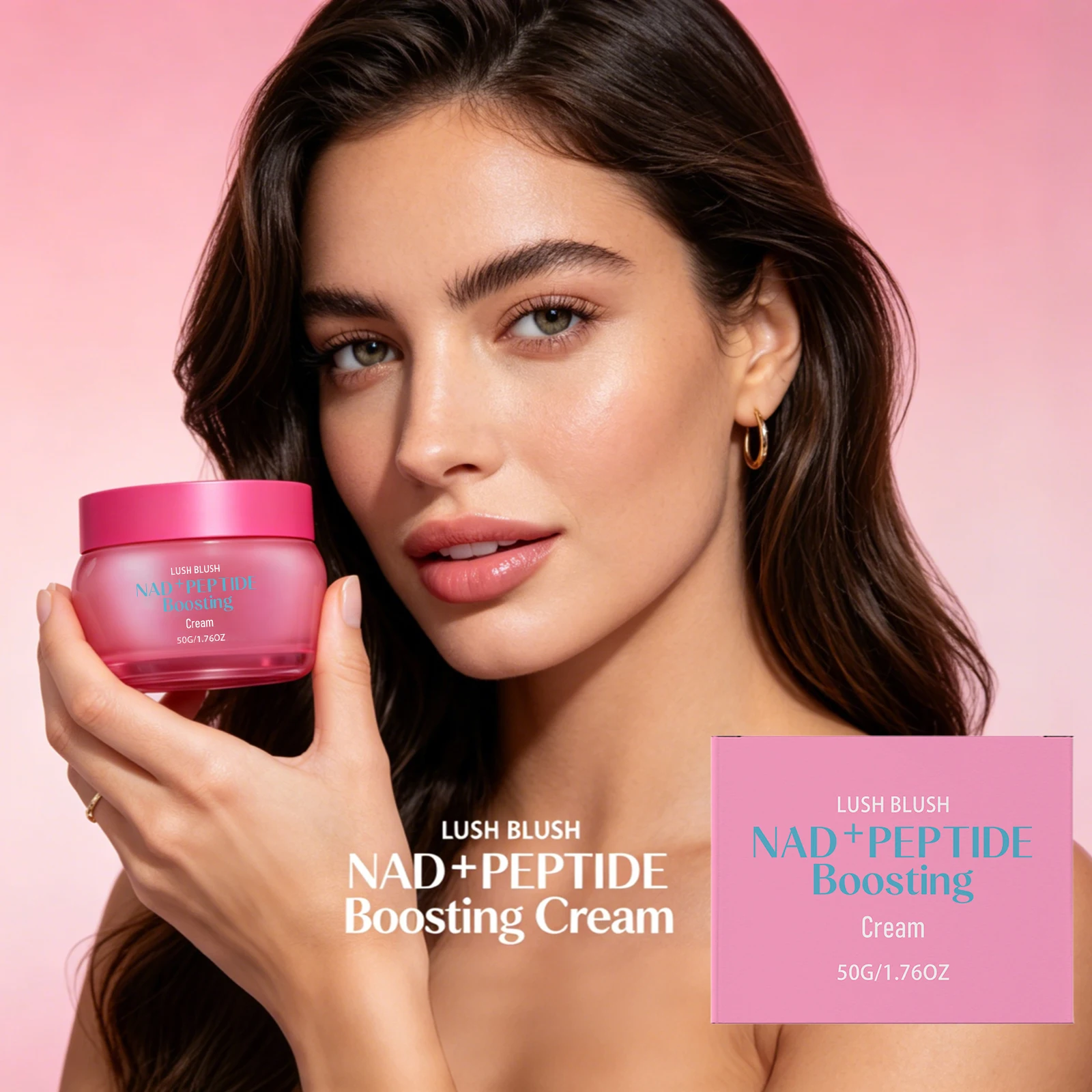NAD+ Peptide Boosting Cream Anti Wrinkles Lifting Face Sagging Skin Enhance Elasticity Repair Hydrate Skin Cream Korean Skincare