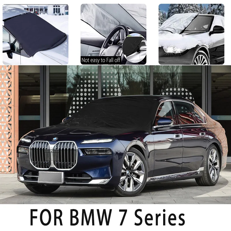 

Car snow cover front cover for BMW 7 Series snowprotection heat insulation shading, wind Frost prevention car accessories