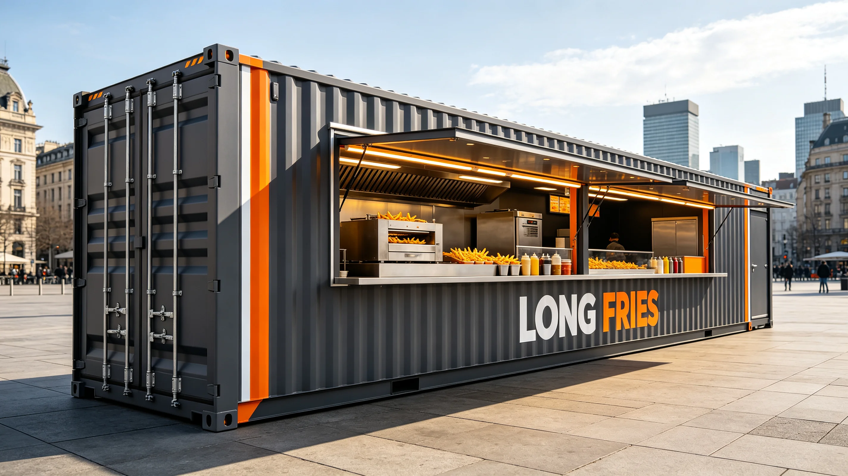 20ft Store Container for Coffee Shop Bar Fast Food Restaurant Convenience Store Kiosk