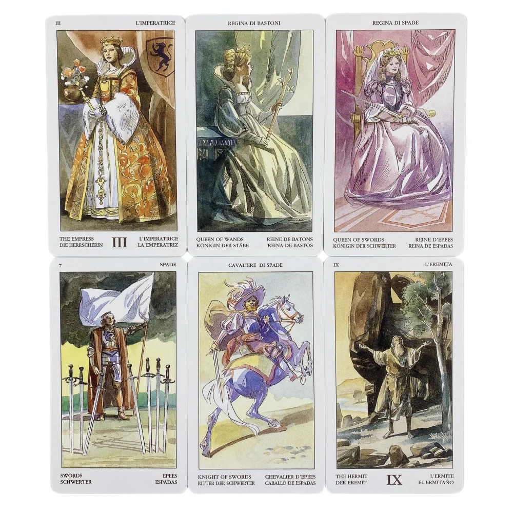 Tarot Of The Renaissance Cards A 78 Deck Oracle English Visions Divination Edition Borad Playing Games