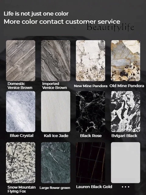 Art Centerpiece For Elegant Living Room & Airbnb Round Coffee Table - Premium Marble Tea Table, Designer