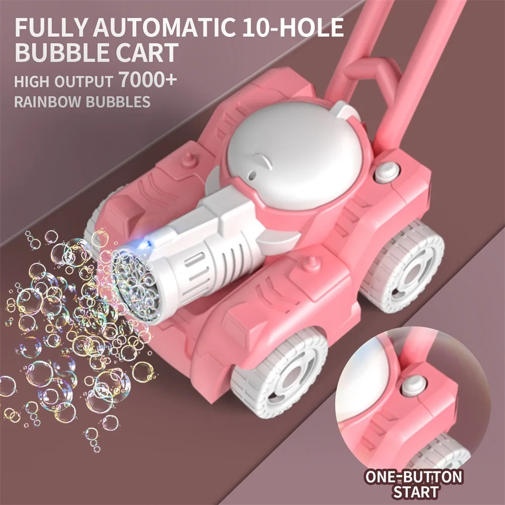 완전 자동 탱크 버블 트롤리, 전기 버블 블로잉 머신, 야외 잡초 파티, 어린이 탱크 자동차 장난감, 어린이 선물