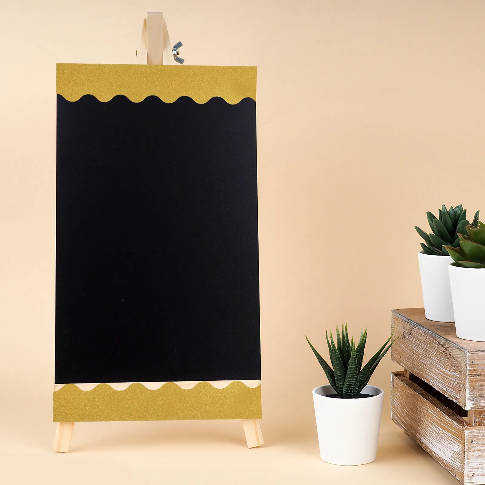 

2 комплекта золотых блестящих наклеек для окантовки, с сильной адгезией, водонепроницаемые, для декора классных досок, окон и школьных досок объявлений