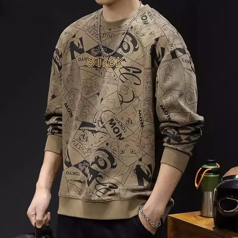 Male Pullover New Sweatshirt Baggy Long Sleeve Sale Emo Luxury Original Quotes Clothing 2025 Funny High Quality Men's T-shirts - view 2