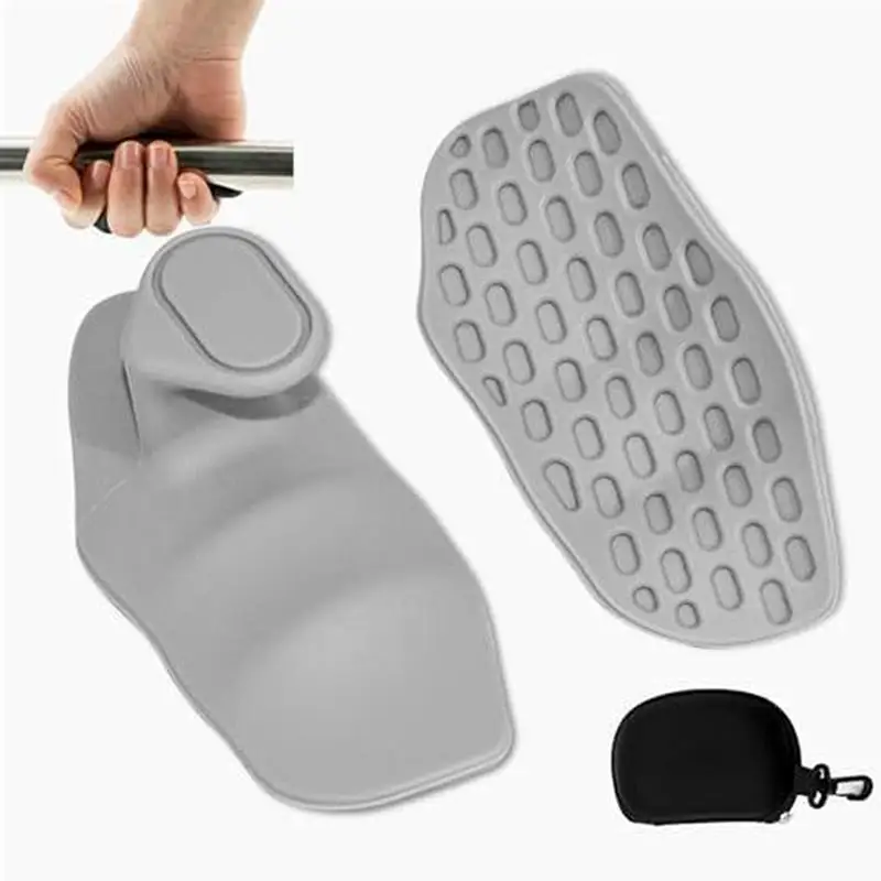 2 قطعة قبضة الصالة الرياضية المضادة للانزلاق قبضة رفع الأثقال قفاز المحمولة فنجر المدرب الراحة تجريب القبضات لممارسة رفع الدمبل