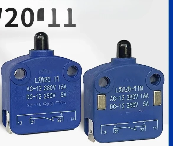 

2pcsMicro switch LXW20-11/11M column type cabinet door small stroke limit magnetic blow switch