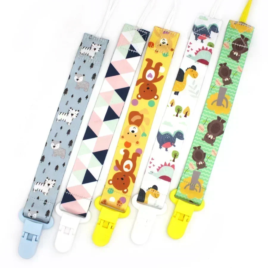 1PC New Baby Stroller Accessories Anti-Drop Hanger Belt Holder Toys Stroller Strap Fixed Print Pacifier Chain for Child