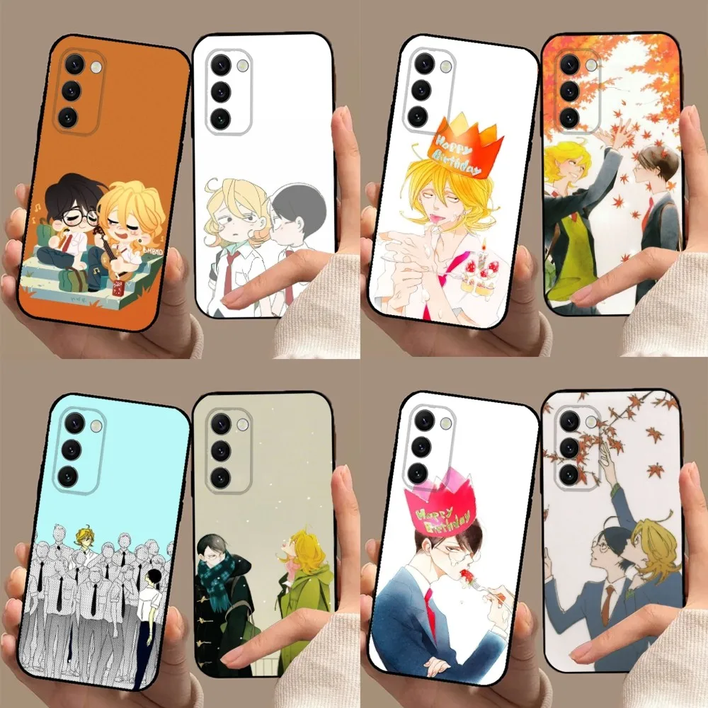 BL Comics D-Doukyuusei Classmates Phone Case For Samsung Galaxy A13,A21s,A22,A31,A32,A52,A53,A71,A80,A91 Soft Black Cover