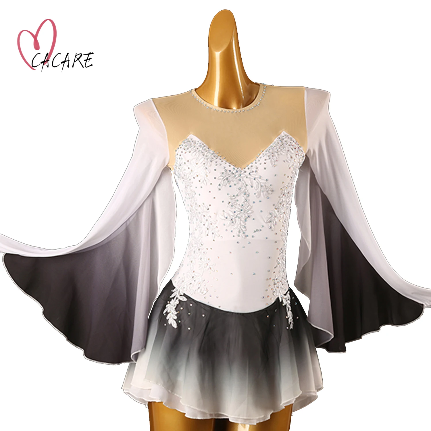 

Figure Skating Dress Women Dance Wear Stage Costume Clothing Clothes Artistic Ice Skating Dress Dance Leotard Samba 256