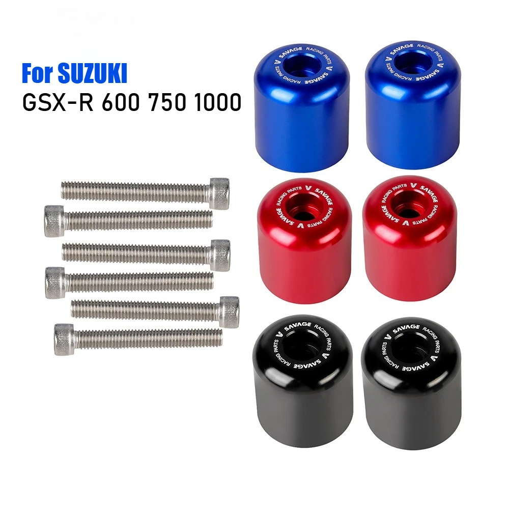 2026 para SUZUKI GSX-R 600 750 GSXR 1000 Tapones de Extremo de Manillar de Motocicleta de Aluminio, Contrapesos Deslizantes para Manillar