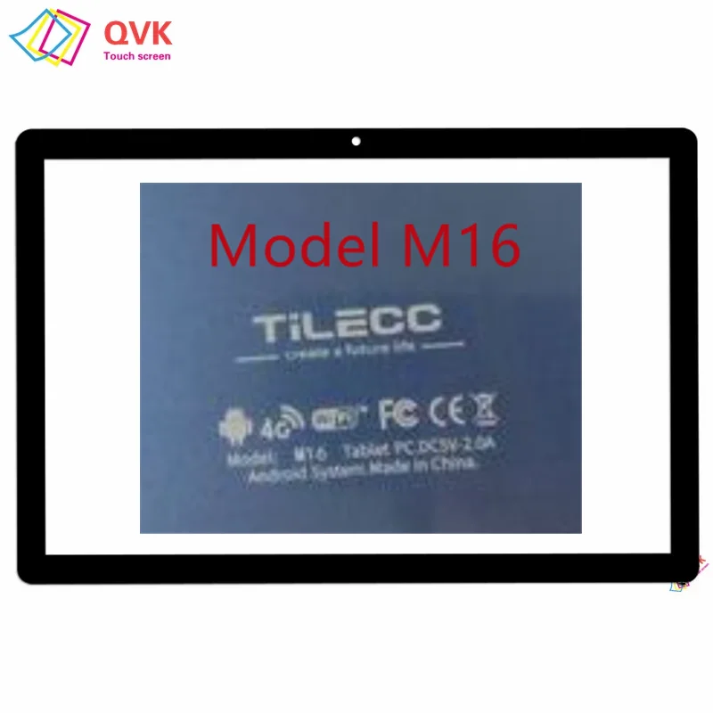 

10,1-дюймовый черный для планшетного ПК TiLECC M16, емкостный сенсорный экран, дигитайзер, внешняя стеклянная панель