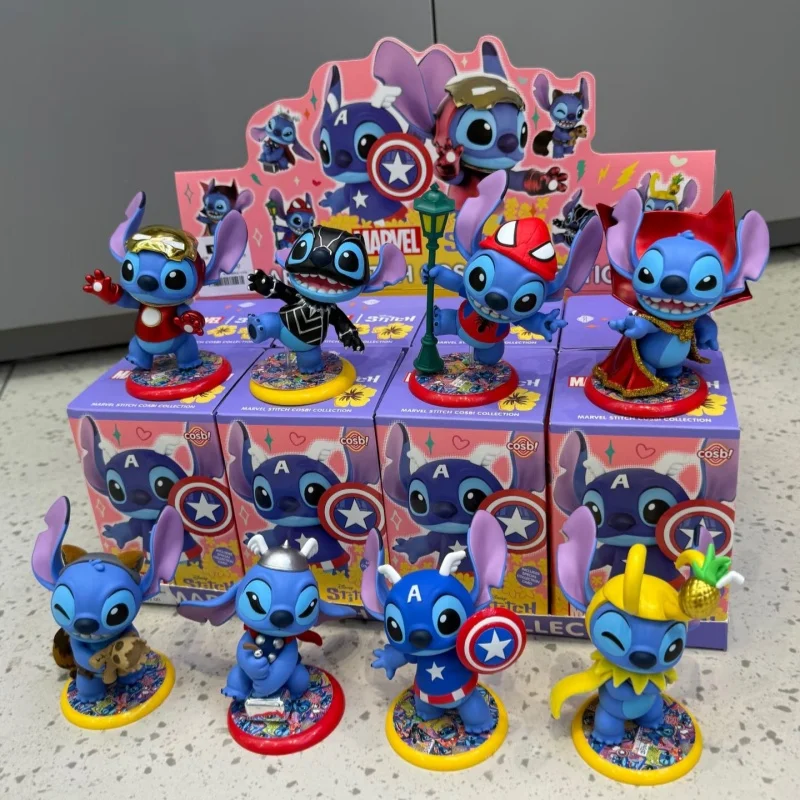 

HotToys Cosbi, оригинальная коллекция, слепая коробка, загадочная аниме-фигурка с новым стежком, как Мстители, Железный человек, Тор Локи, подарочная кукла