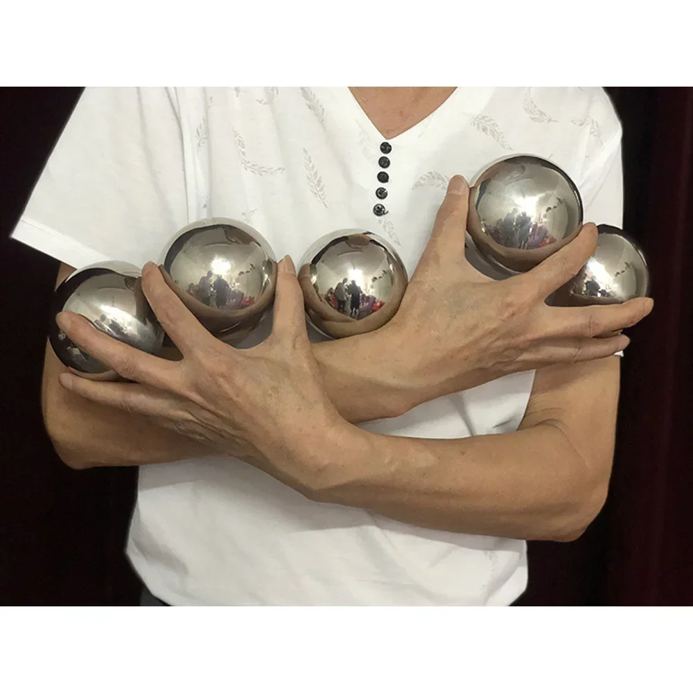 

One Steel Ball To Five (Upgraded Version) Magic Tricks Multiplying Balls 8.9cm Stage Illusions Gimmicks Mentalism Magia Props
