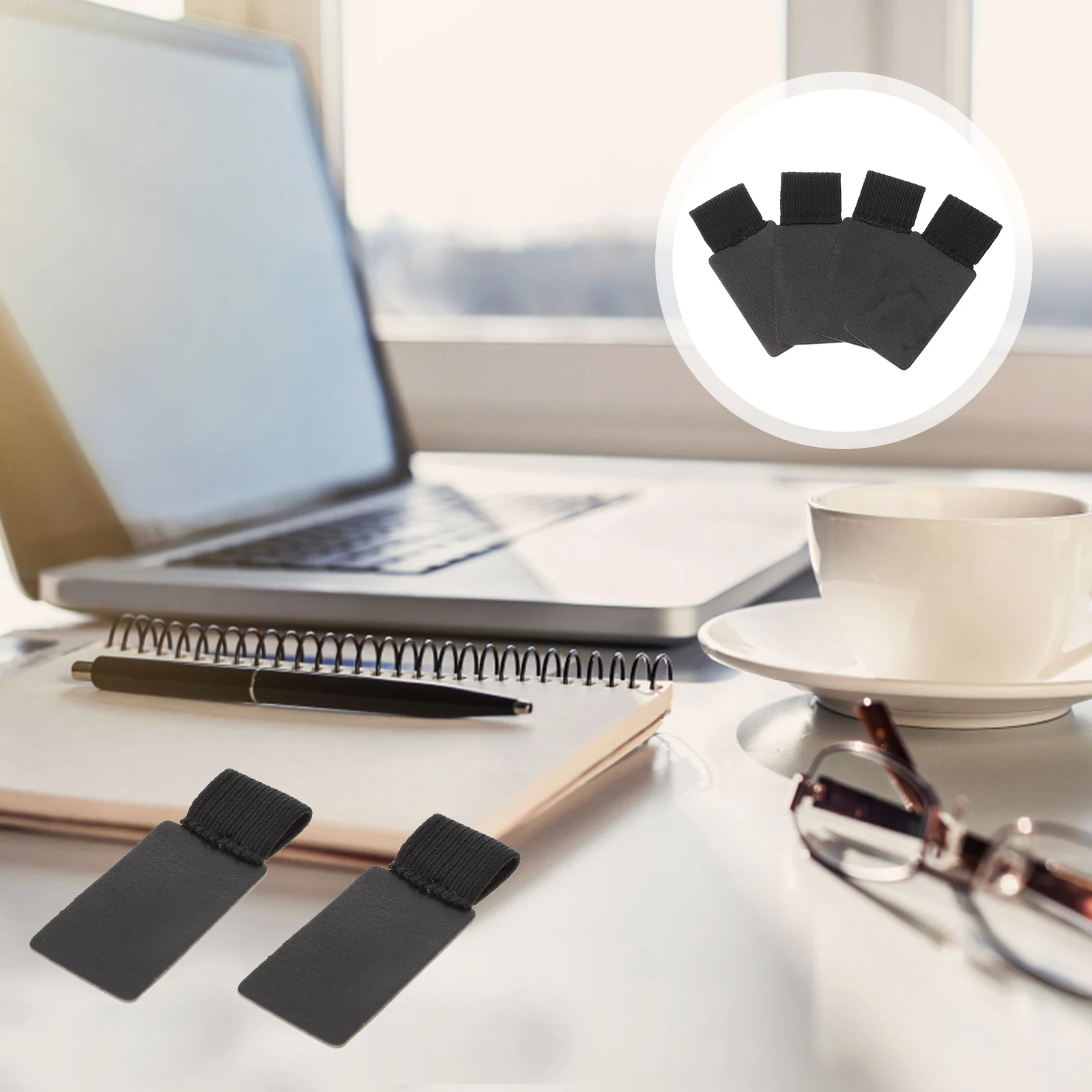 4 Pcs Travel Memories Notebook School Supplies Pen Holder Rectangle Phone Elastic