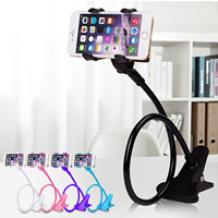 360° Adjustable Lazy Stand Mobile Phone Holder Universal Smartphone Clamp 60cm Claw Clip Flexible Rod Articulate Support Bracket
