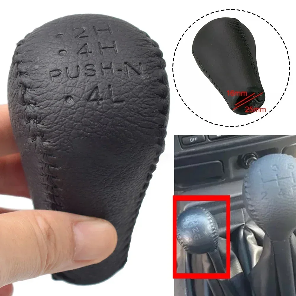 Car Gear Shift Knob 4L Speed For NISSAN LEATHER Shift Lever Knob PATROL SAFARI GU Y61 32865-40U00 Car Accessories