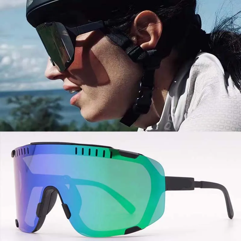 POC Devour Photochromatische Fahrradbrille Rennradbrille Winddicht UV400, MTB Anti-Fog-Brille mit Nasenpolster – Detail 2