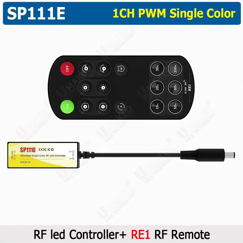 SP11xE Mini 2.4GHz RF LED Controller PWM 2pin DIM 3pin CCT 4pin RGB 5pin RGBW 6pin RGBCCT 2835 5050 FCOB No IC Light Strip 5-24V