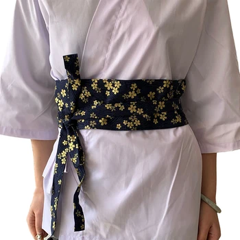 สไตล์ญี่ปุ่น Girdle ซูชิจีนร้านอาหาร Waiter Chef เข็มขัดเอว Retro Kimono Corset เอว Obi ชุด Sash สายรัด Hanfu เข็มขัด