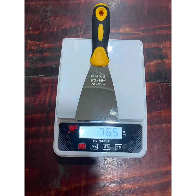 มีดโป๊วเกรดอุตสาหกรรม ใบมีดขัดเงาความแข็งแรงสูง พร้อมด้ามไม้/พลาสติก สำหรับทาสีและซ่อมแซมผนัง