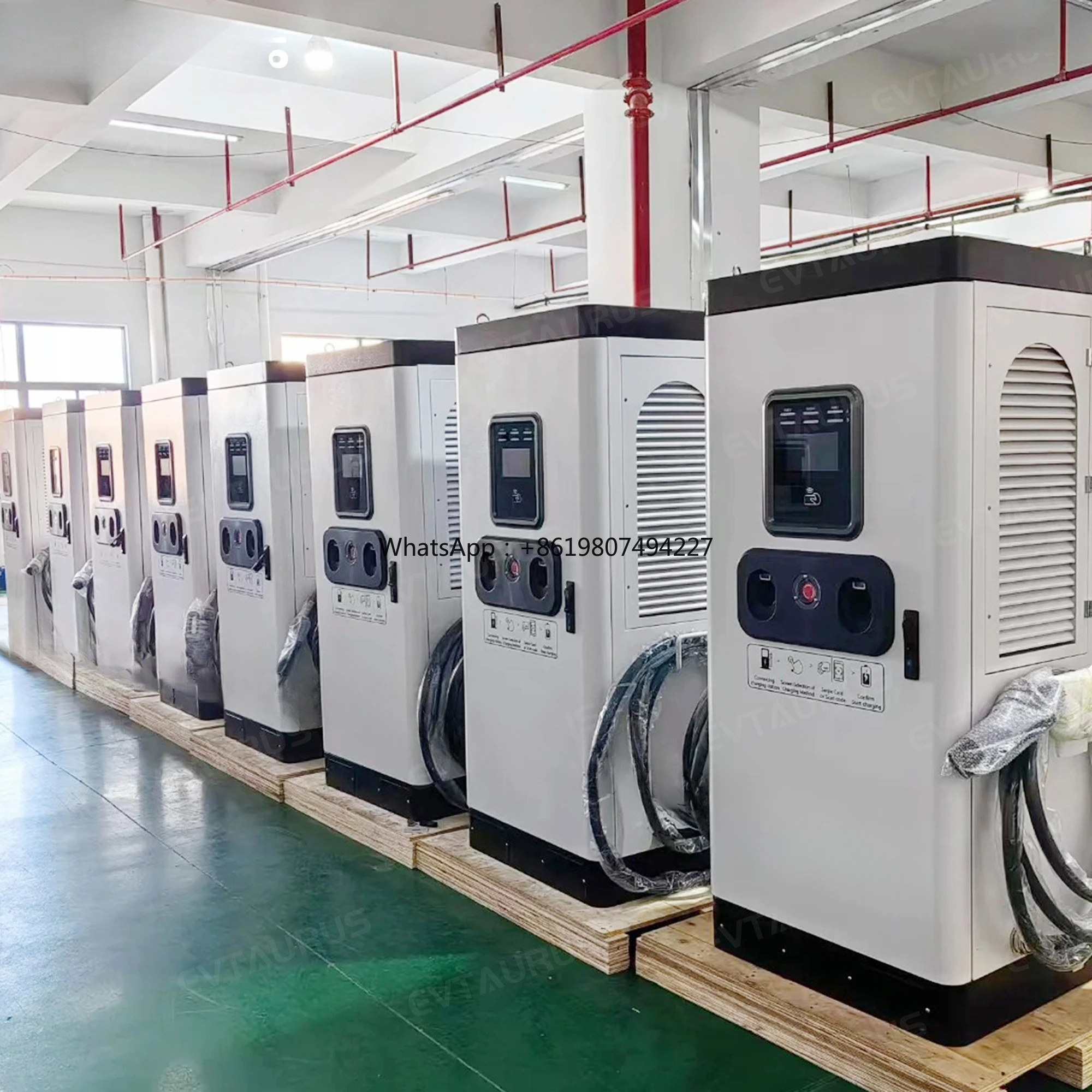 Commercial DC Fast EV Charging Station Truck Bus OCPP1.6J 2-Year Warranty 5M Cable New Energy Electric Charging