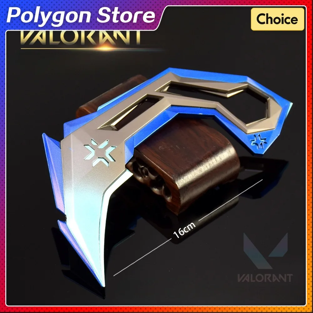 16 سنتيمتر Valorant VCT Karambit المشاجرة سلاح لعبة الطرفية المعادن الشظية مخلب سكين نموذج سيف ساموراي الحلي الهدايا لعب الأولاد