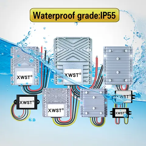 Waterproof Step Down DC DC Converter 24V 36V 48V 60V 72V 80V 85V to 12V Buck Power Supply Module 12V Voltage Regulator CE ROSH