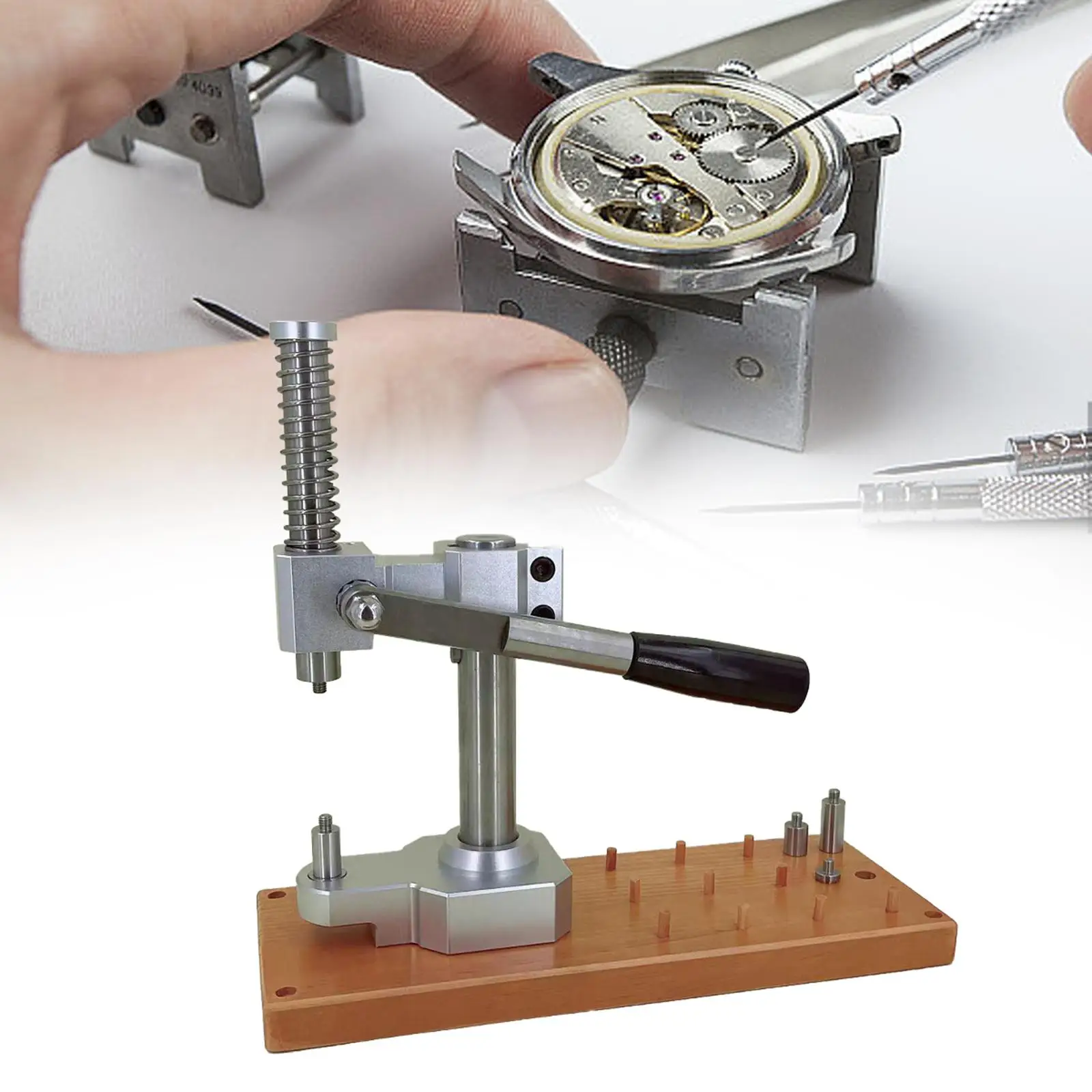 

Watch Press Tool, Watch Repair Tool for Back Case Closure, Watch Back Cover Closer for Watchmaker Watch Repairing Accessories