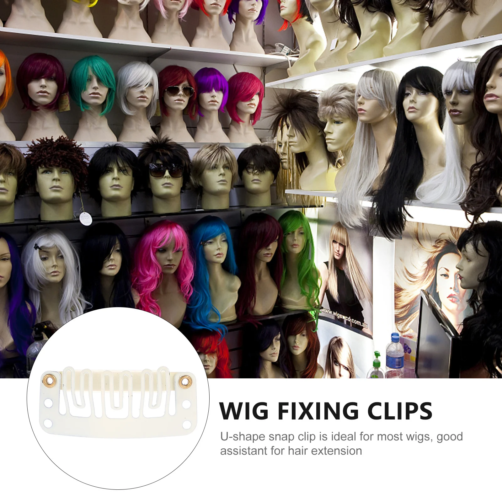 

60Pcs Snap Hair Clips for Wigs Making Clips Kit Hair Extensions Clip Pin Strong Hold No Slip Gripping Braiding Accessories