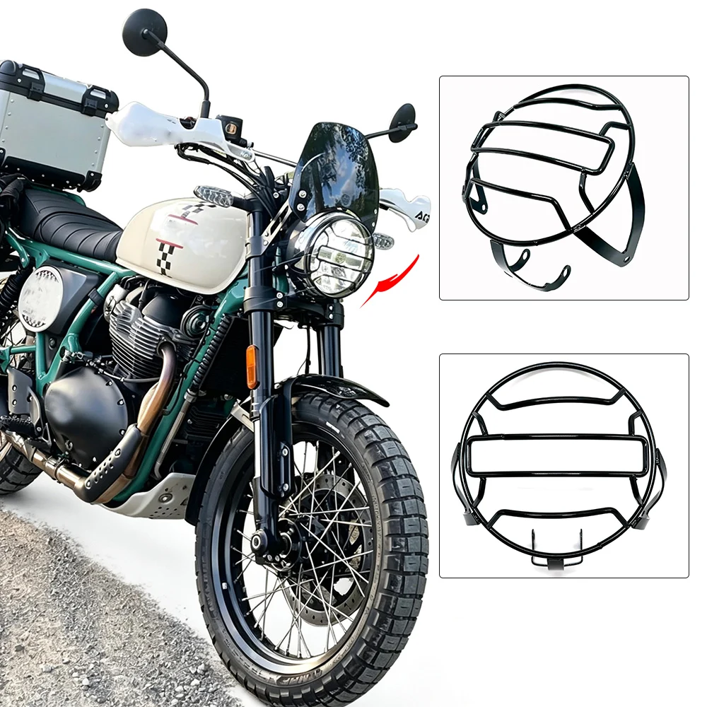 Image of Für BEAR650 BEAR 650 2025 2026 Motorrad-Scheinwerfergitter Schutzvorrichtung Scheinwerfer-Vorderlichtschutzabdeckung