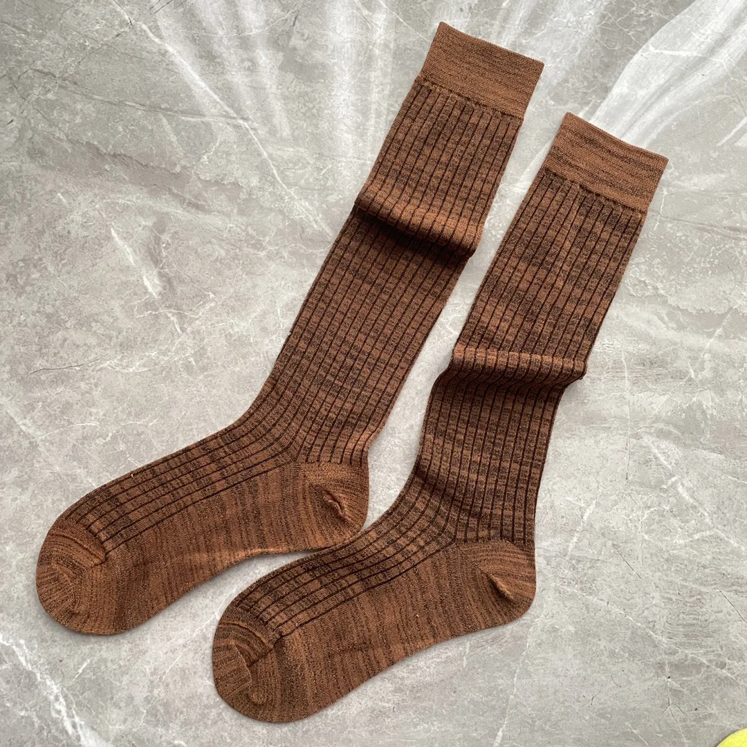 2024 Maillard thin gold thread Women's Socks