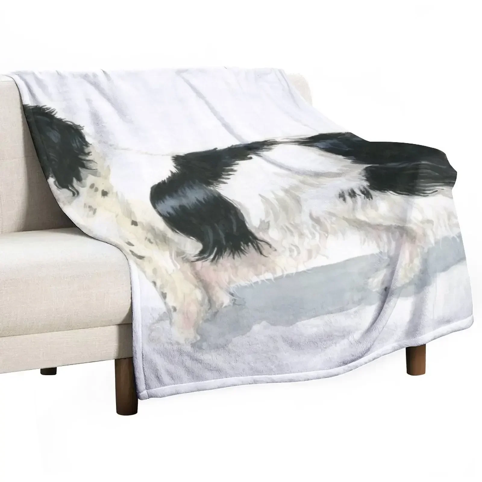 The Landseer Newfoundland Dog Throw Blanket Bed covers Retros Beautifuls Blankets