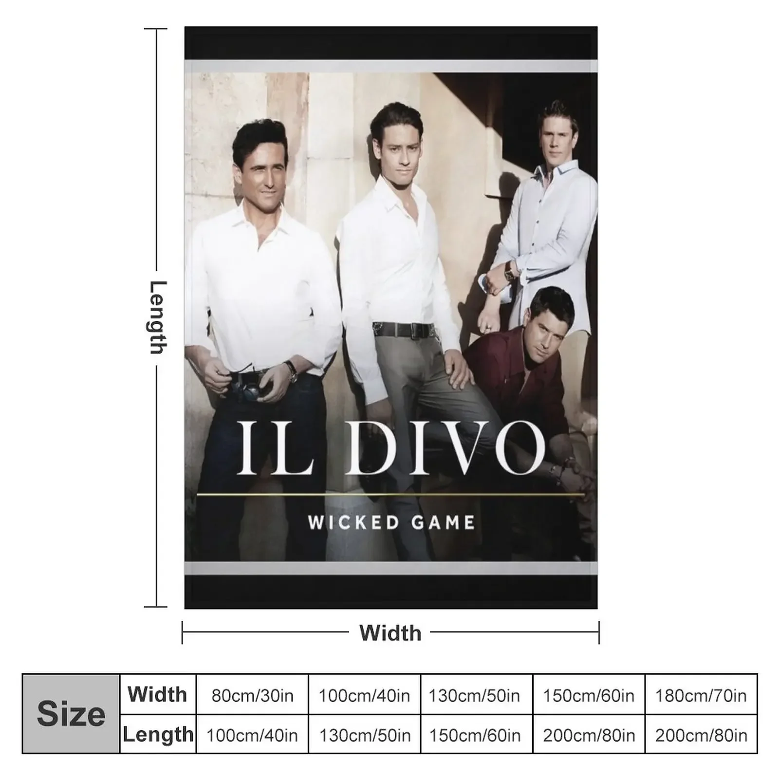 Il Divo wicked game Throw Blanket Sofas Beach Blankets