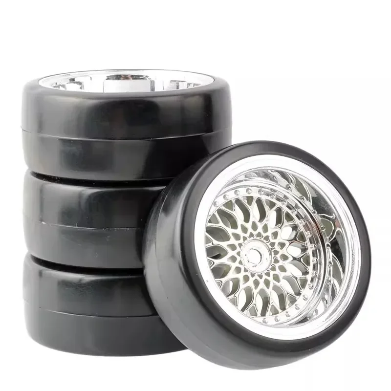 

4 шт. RC 1:10 Drift Car пластиковый обод колеса и шины для HSP 94123/94103/D4/D3 Offsrt 3/6/9 мм