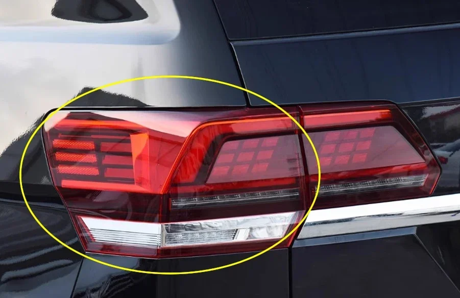 For Volkswagen VW Teramont 2017-2020 Rear Outer Taillight Shell Tail Lamp Cover Brake Lights Mask Replace The Original Lampshade