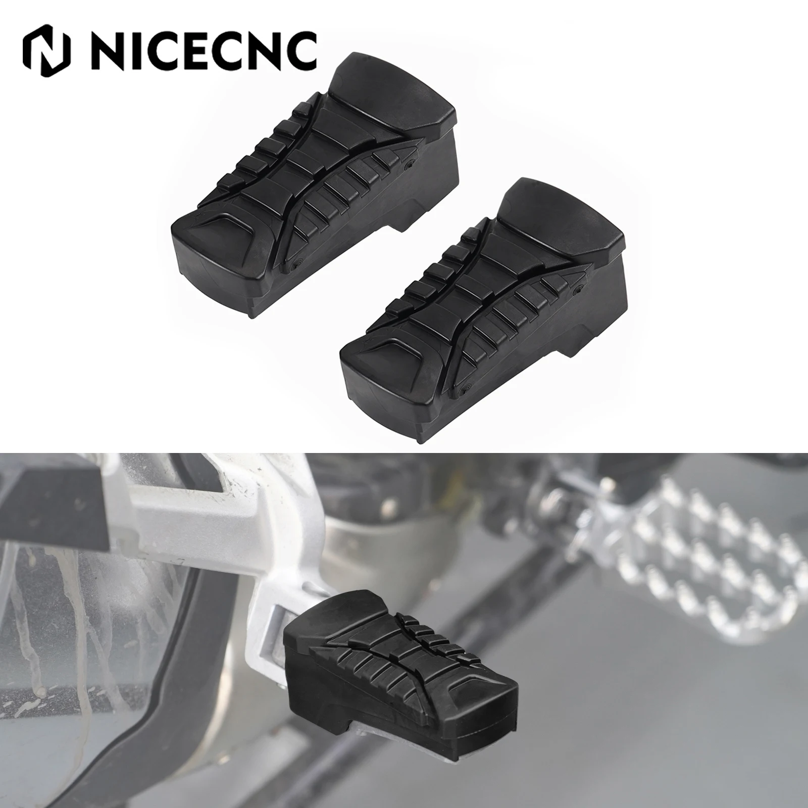 

For BMW R 1250 GS R1250GS Adventure 2019-2024 Rear Passenger Footpeg Footrest Rubber Cover R1250GS 2019-2023 R1250GS ADV 2019-24