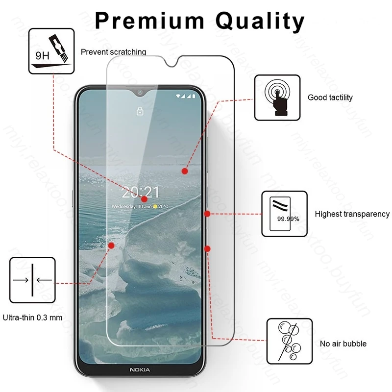 2PCS Schutz Glas Fall Für Nokia G20 G21 G22 G42 G60 Screen Protector Abdeckung Auf Nokia C12 C21 Plus C22 c31 C32 C300 X30 XR21