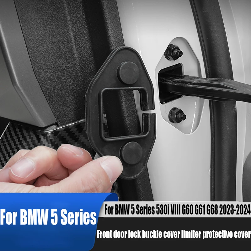 Front door lock buckle cover limiter protection cover car interior accessories For BMW 5 Series 530i VIII G60 G61 G68 2023 2024
