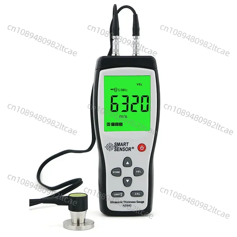 SMART SENSOR AS840 Ultrasonic Thickness Tester Gauge for Multi Materials Steel Metals Plastic Glass PVC Pipes