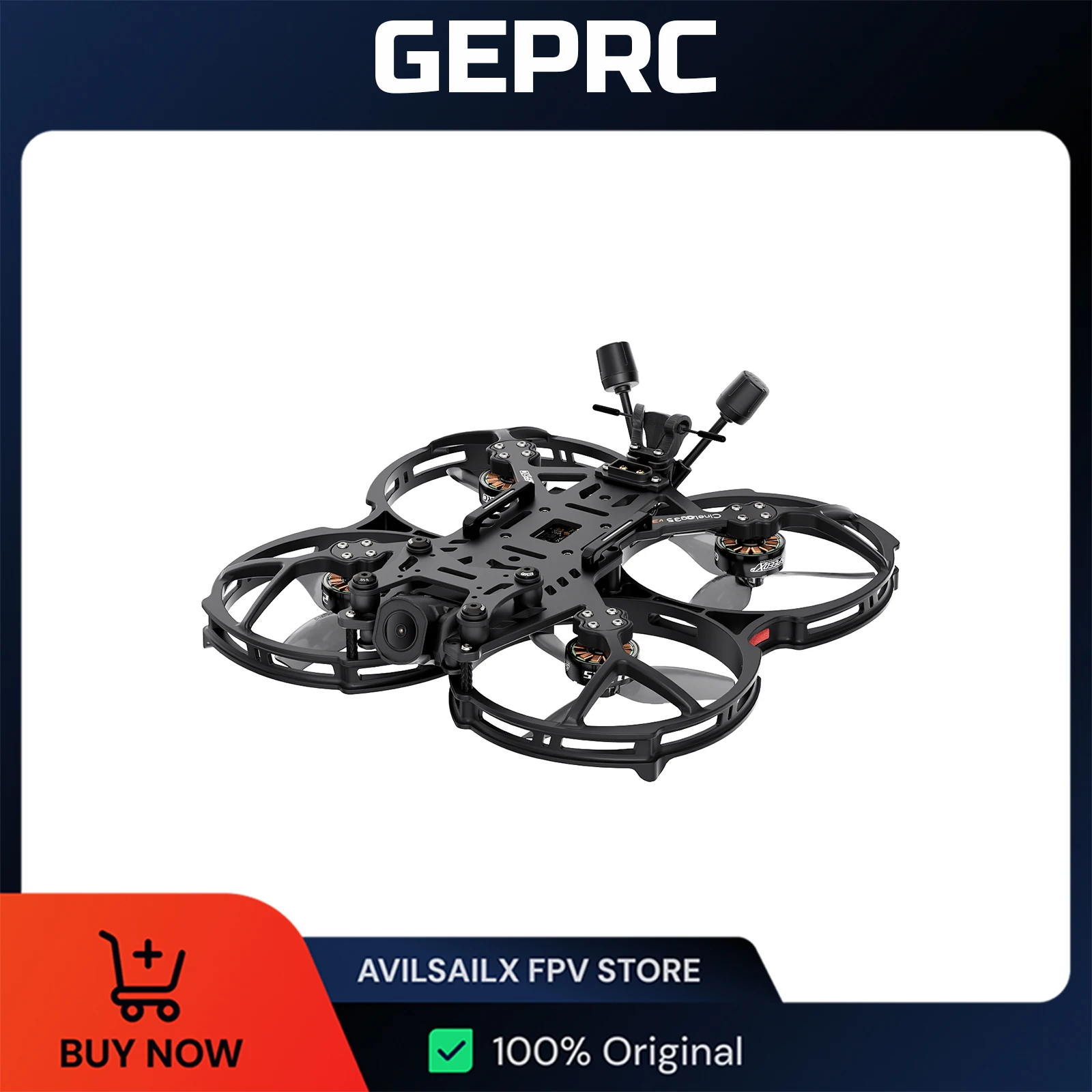 

GEPRC Cinelog35 V3 FPV Квадрокоптер O4 Air Unit PRO /WTFPV TAKER F722 45A AIO SPEEDX2 2105.5 2650KV 3,5-дюймовый RC Дрон для фристайла