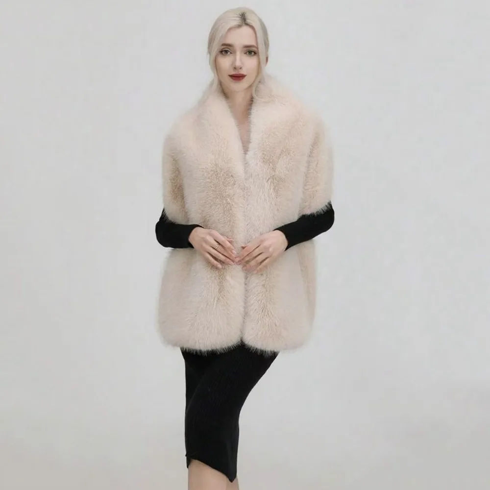 Sweet Faux Rabbit Fur Imitation Mink Fur Scarf Neck Warmer Thicken Plush Scarf Pure Color Warm Women Winter Scarves Outdoor