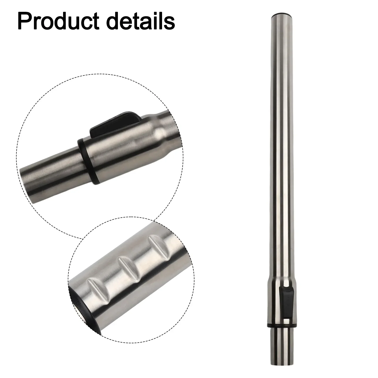 1pc Adjustable Locking Extension Pipe For Karcher WD2 WD3 WD4 WD5 NT18 NT20 NT25  Vacuum Cleaner Stainless Steel Tube Tool