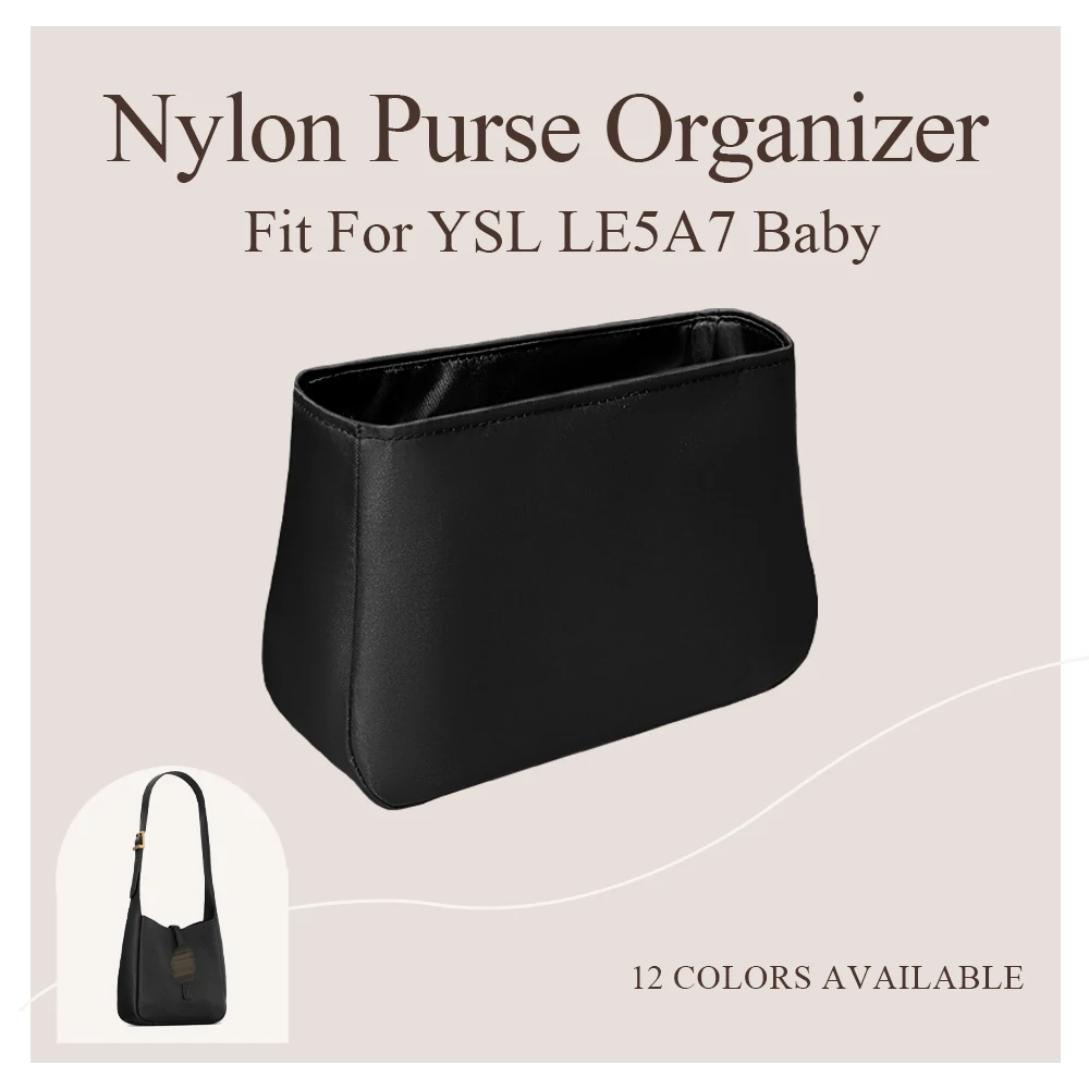 Nylon Purse Organizer Insert Fit for YSL LE5A7 Baby Hobo Baby Mini Inside Bag Organizer Insert Inner Liner Bag In Bag Organizer