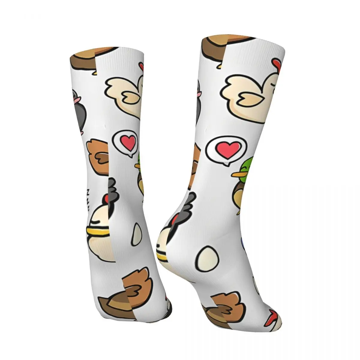 Hip Hop Retro Chickens Crazy Men's Socks Unisex Stardew Valley Harajuku Pattern Printed Funny Novelty Happy Crew Sock Boys Gift