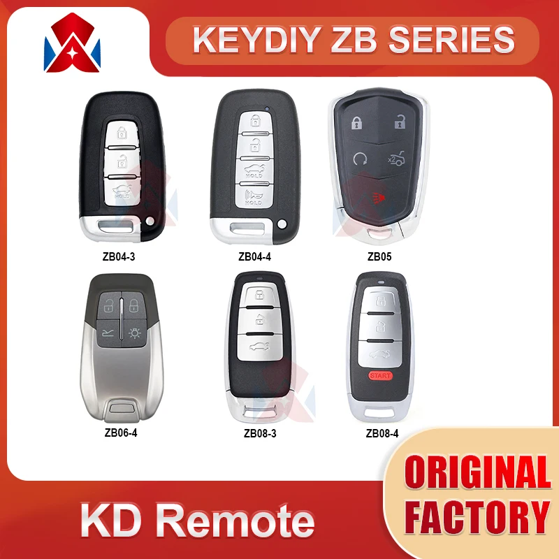 

KEYDIY KD ZB Series ZB04-3 ZB04-4 ZB05 ZB06-4 ZB08-3 ZB08-4 For Audi Benz BMW Style Smart Remote Key For KD-X2 Key Programmer