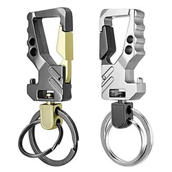 Heavy Duty Keychain para homens e mulheres, abridor de garrafas, mosquetão, chaveiro do carro, porta-chaves de abertura de cerveja, chaveiro de metal