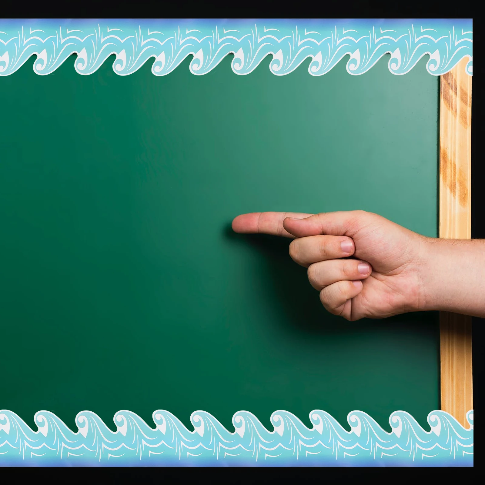 

Wave Border Stickers Waterproof Adhesive Board Classroom Supplies Self Adhesive Cuttable Border Trim Teacher