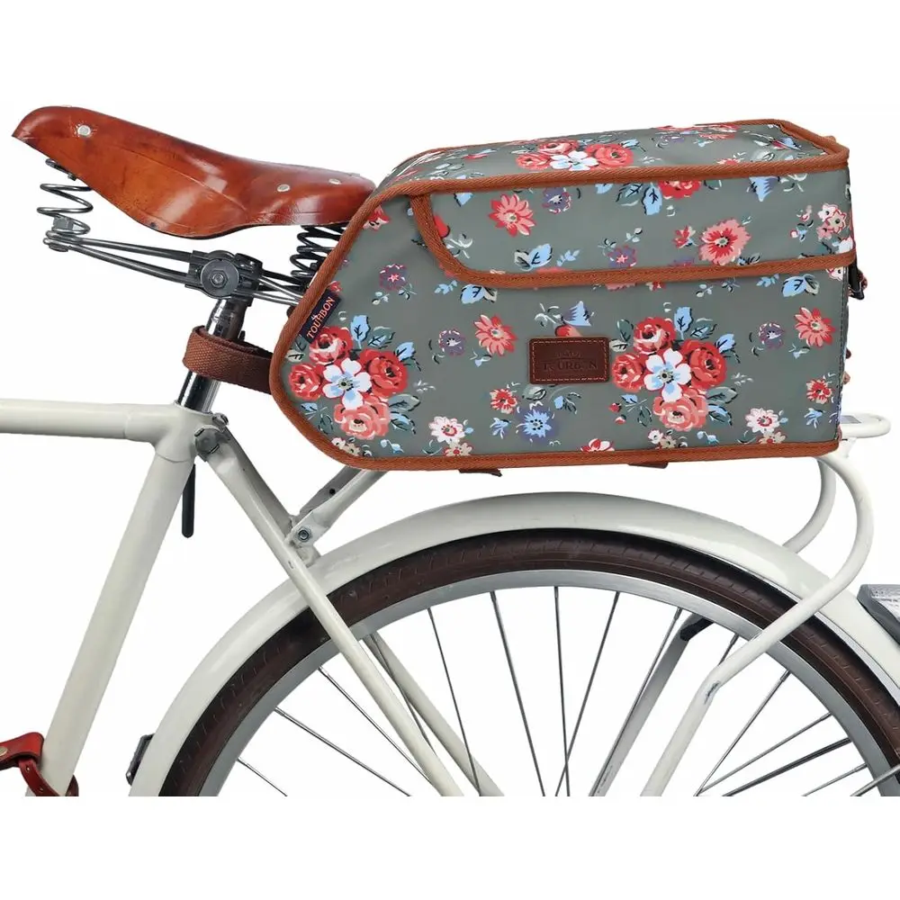 

Insulated Rear Bike Rack Cooler Bag - Green with Lower Storage