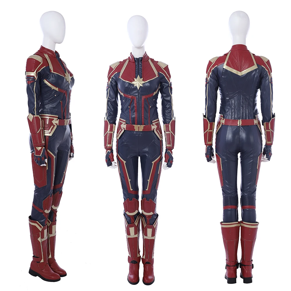

Высококачественный костюм для косплея капитана Карол Дэнверс из фильма, женский костюм супергероини для сцены, Хэллоуина, карнавала, ролевых игр и вечеринок